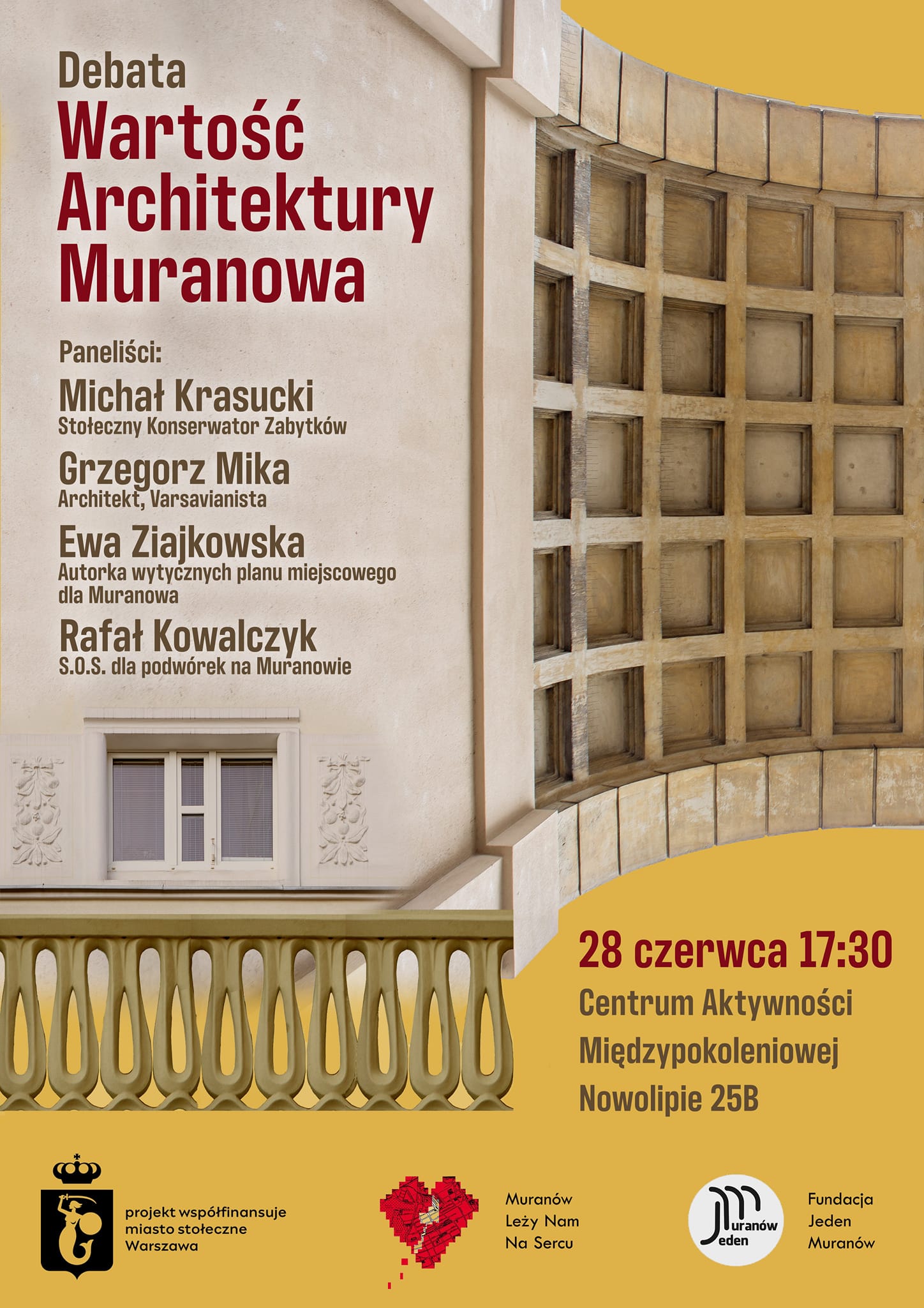 Read more about the article „Wartość architektury Muranowa” – pierwsza taka debata o Muranowie